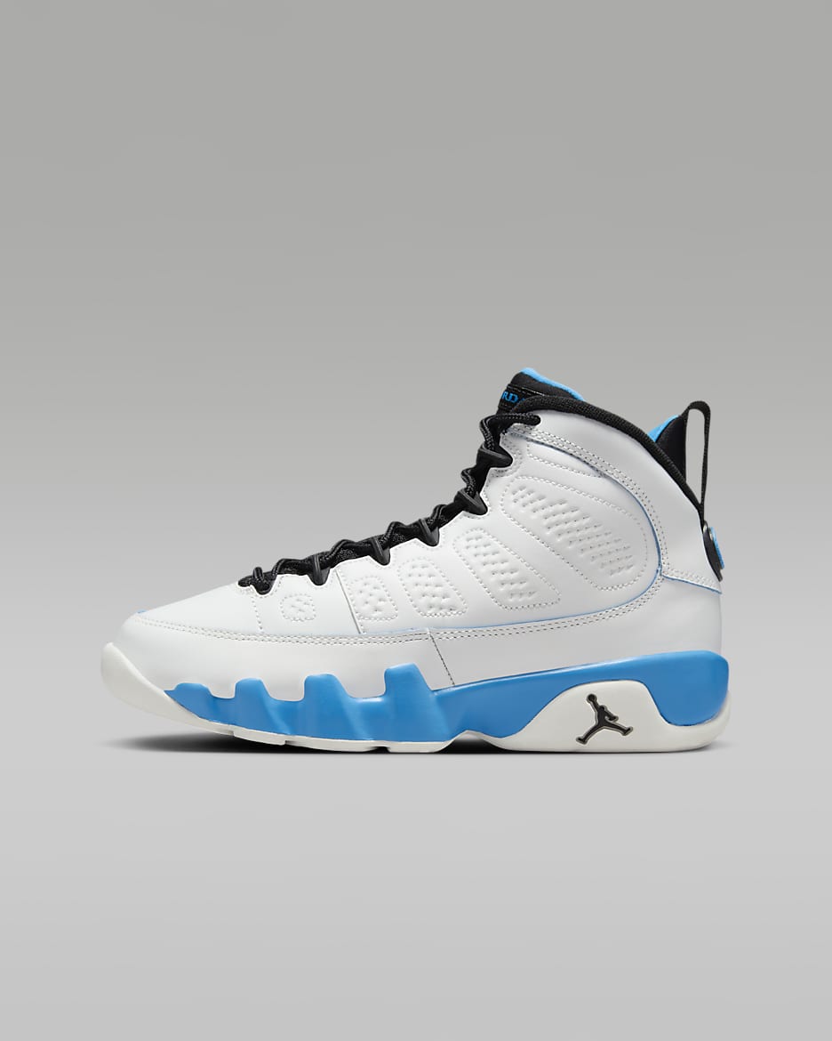 Air Jordan 9 Retro Powder Blue Big Kids Shoes. Nike